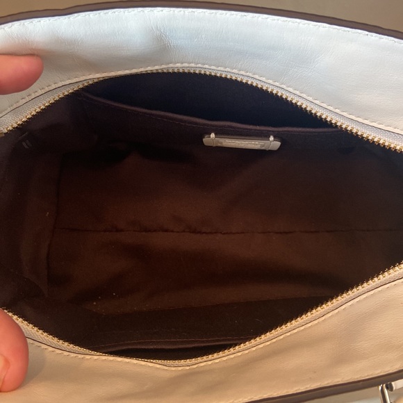 COACH Blake White Pebbled Leather Satchel Crossbody NEW! - Picture 8 of 9